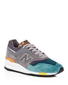 New Balance Men's 997 Color-block Suede Lace Up Sneakers