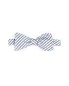 Ted Baker Chambray Thin Stripe Self Tie Bow Tie