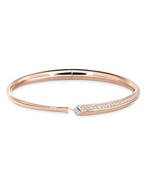 De Beers Forevermark Avaanti Pave Diamond Closed Bangle In 18k Rose Gold, 0.50 Ct T.w.