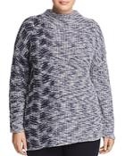 Nic And Zoe Plus Asymmetric Marled Sweater