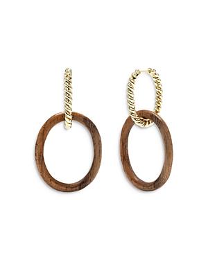 Capucine De Wulf Earth Goddess Hoop Drop Earrings