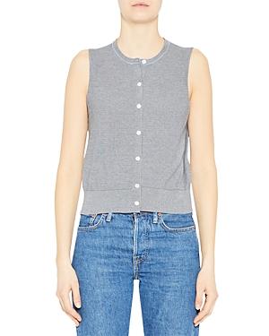 Theory Striped Cotton Vest