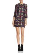 Alice + Olivia Coley Floral Embroidered Dress