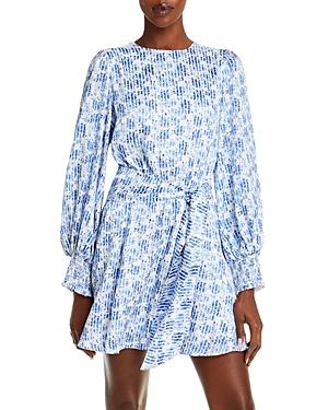Alice And Olivia Molli Printed Belted Dress