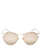 Dior Mirrored Round Sunglasses, 52mm