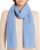 C By Bloomingdale's Waffle-knit Cashmere Scarf - 100% Exclusive