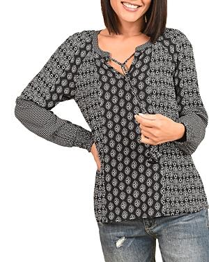 Daniel Rainn Patchwork Peasant Top