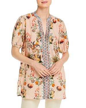 Johnny Was Puff Sleeve Effortless Blouse