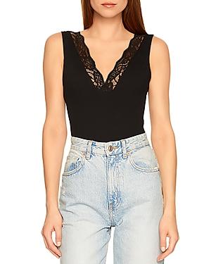 Susana Monaco Lace Trim Bodysuit