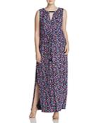 Lucky Brand Plus Floral Paisley Maxi Dress