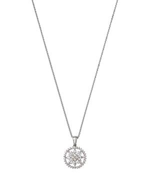 Bloomingdale's Diamond Circle Pendant Necklace In 14k White Gold, 1.00 Ct. T.w. - 100% Exclusive