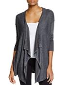 Splendid Draped Open Cardigan