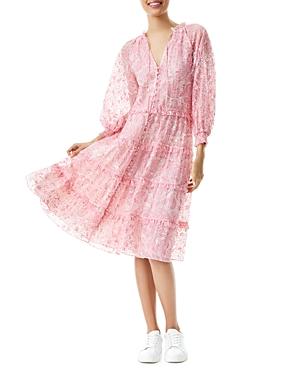 Alice And Olivia Layla Tiered Midi Dress