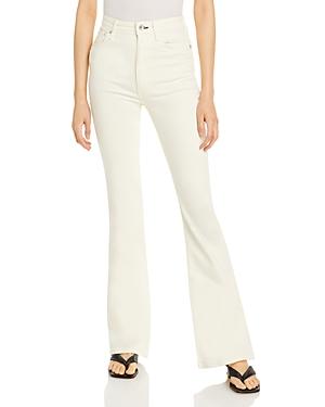 Rag & Bone Casey High Rise Flare Jeans In Ecru