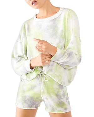 Free People Kelly Washed Tie Dyed Sweatshirt & Shorts