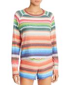 Lna Baja Brushed Striped Sweatshirt