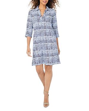 Foxcroft Polo Collar Printed Dress