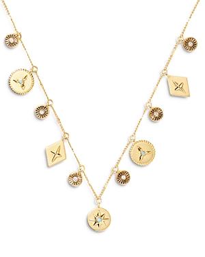 Kate Spade New York Medallion Charm Necklace, 16