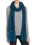 Echo Cable Knit Fringe Scarf - 100% Bloomingdale's Exclusive