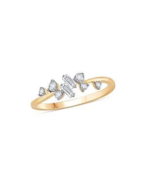 Bloomingdale's Round & Baguette Diamond Scattered Cluster Ring In 14k Yellow Gold, 0.25 Ct. T.w. - 100% Exclusive