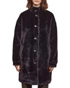 Gerard Darel Sibyl Reversible Faux Fur Coat