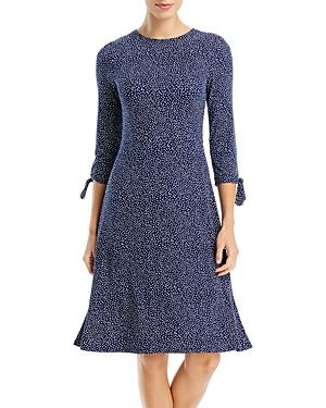 Three Dots Printed Jersey Dress