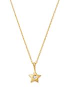 Bloomingdale's Diamond Star Pendant Necklace In 14k Yellow Gold, 0.03 Ct. T.w. - 100% Exclusive
