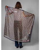 Zadig & Voltaire Grace Cecilia Leopard Logo Print Scarf