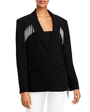 Cinq A Sept Ira Rhinestone Fringe Blazer