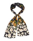 Bloomingdale's Falling Floral Silk Oblong Scarf - 100% Exclusive