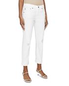 Ag Ex Boyfriend Slim Leg Jeans In 1 Year Vivid White