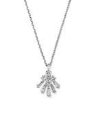 Diamond Round And Baguette Pendant Necklace In 14k White Gold, .25 Ct. T.w. - 100% Exclusive