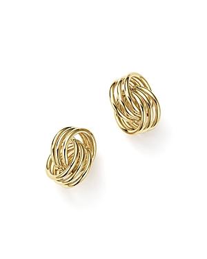 14k Yellow Gold Coil Knot Earrings - 100% Exclusive