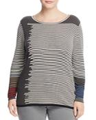 Nic And Zoe Plus Metro Stripe Sweater