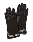 Karen Millen Leather Chain Gloves