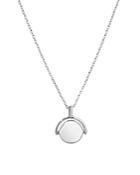 Shinola Sterling Silver Small Rotating Pendant Necklace, 18