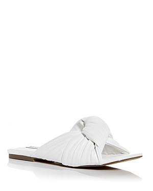 Steve Madden Women's Mentor Ruched Knot Slide Sandals