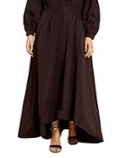 Marina Rinaldi Confetto Taffeta High/low Maxi Skirt