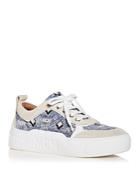 Mcm Women's Monogram Platform Low Top Sneakers