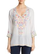 Johnny Was Ryleigh Embroidered Blouse
