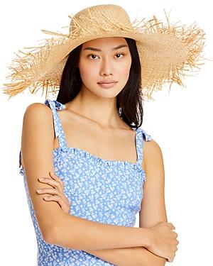 Raffaello Bettini Raw Edged Straw Hat - 100% Exclusive