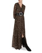 Ba & Sh Flake Leopard Print Maxi Dress