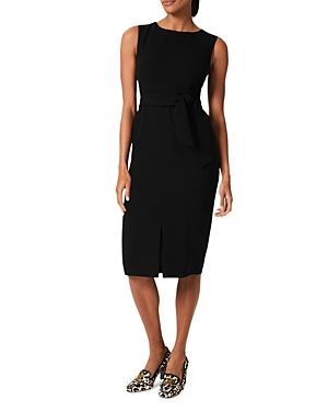 Hobbs London Alva Belted Sleeveless Sheath Dress