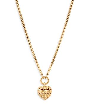 John Hardy 18k Yellow Gold Classic Chain Heart Pendant Necklace, 16-18