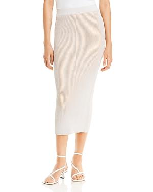 Anine Bing Julian Ribbed Midi Skirt