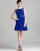 Aqua Dress - Lace Inset Fit & Flare