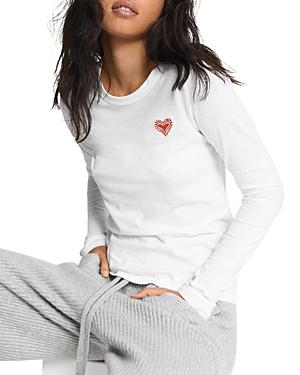 Rag & Bone Embroidered Heart Long-sleeve Tee