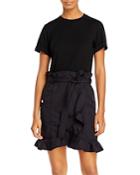 Derek Lam 10 Crosby Hudson Mixed Media T-shirt Dress