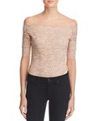 Guess Dara Off-the-shoulder Lace Bodysuit