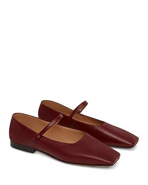 Mansur Gavriel Women's Square Toe Mary Jane Flats